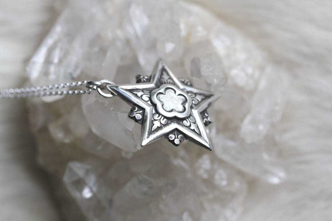 Star For Protection The Star of Protection - Five Pointed Sterling Silver Star Necklace ...