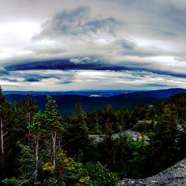 Vista of Caribou Speckled Mountain Wilderness in Maine | color photograph, photo, nature photo, mt, mount, hiking, hike, climbing