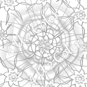 Scala Wave Energy Mandala - #2, coloring page, Scala Wave coloring page, adult coloring page, printable coloring page, downloadable page