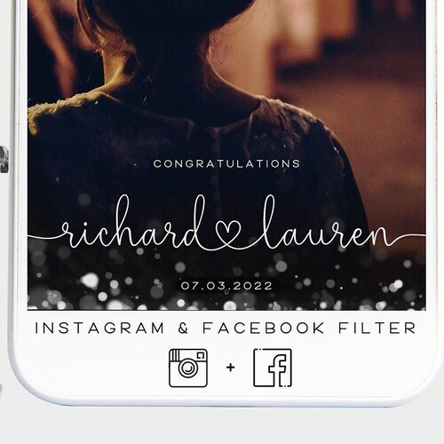 Wedding Instagram Filter Wedding Instagram Effect Custom Etsy