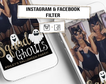 Instagram Halloween Filter! Halloween Party Filter. Halloween Instagram Filter. Halloween Party Geofilter! Instagram and Facebook Filter!