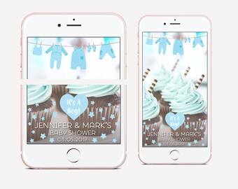 Boy Baby Shower Instagram Geofilter, Baby Shower Instagram Geofilter, Baby Boy Baby Shower Instagram Filter, Blue Baby Shower Geofilter, Boy