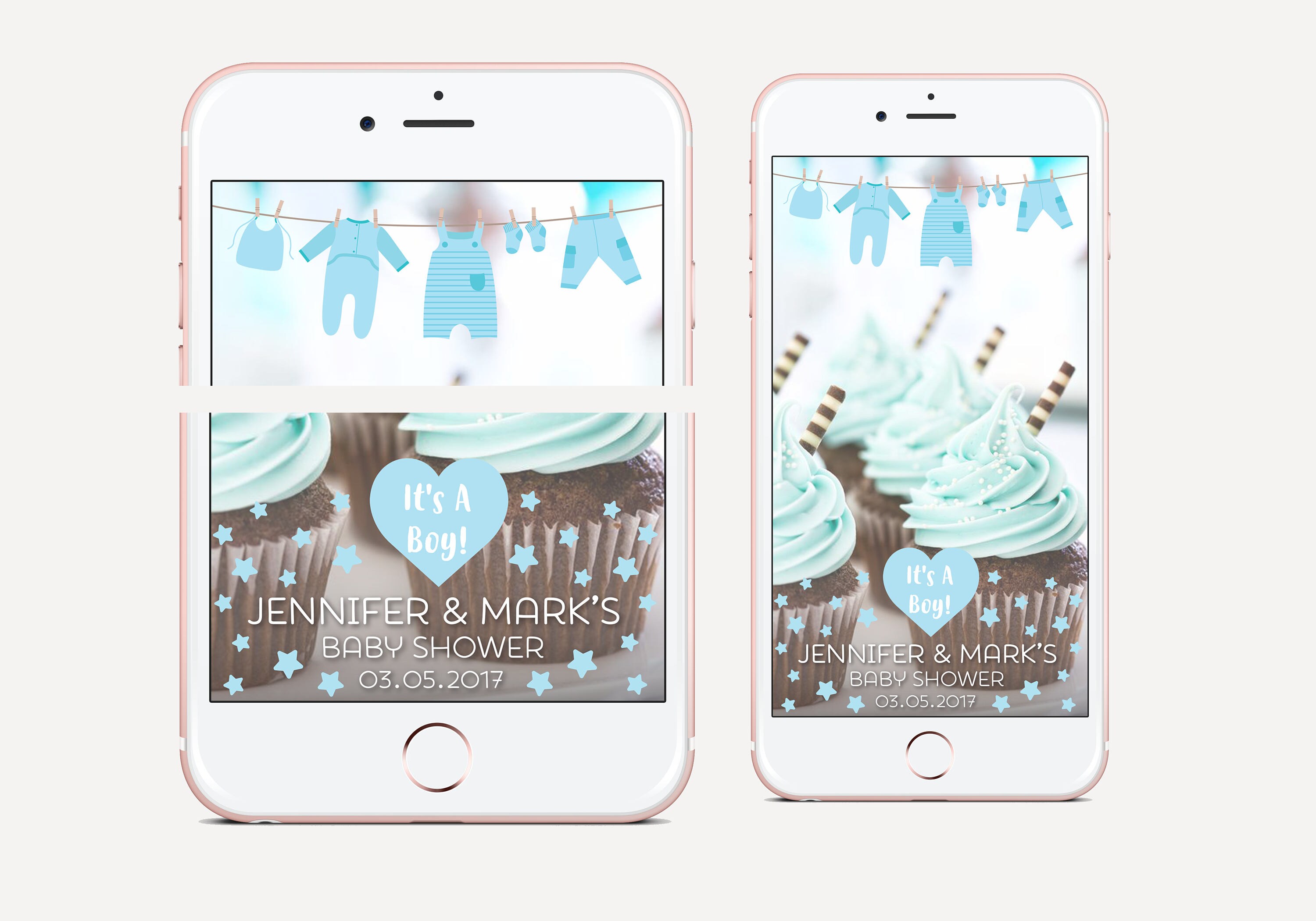 Boy Baby Shower Snap Geofilter 50