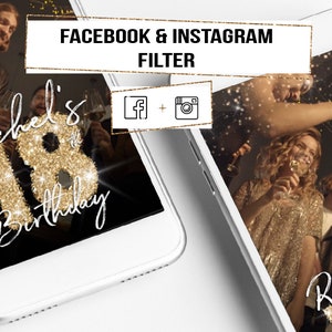 INSTAGRAM Birthday Filter Facebook Filter, Instagram Story Filter, 18th Birthday Filter Instagram Stories Filter, Birthday Party Filter image 10