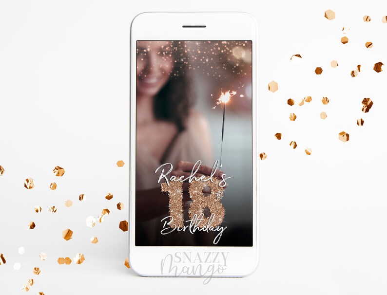 INSTAGRAM Birthday Filter Facebook Filter, Instagram Story Filter, 18th Birthday Filter Instagram Stories Filter, Birthday Party Filter image 7