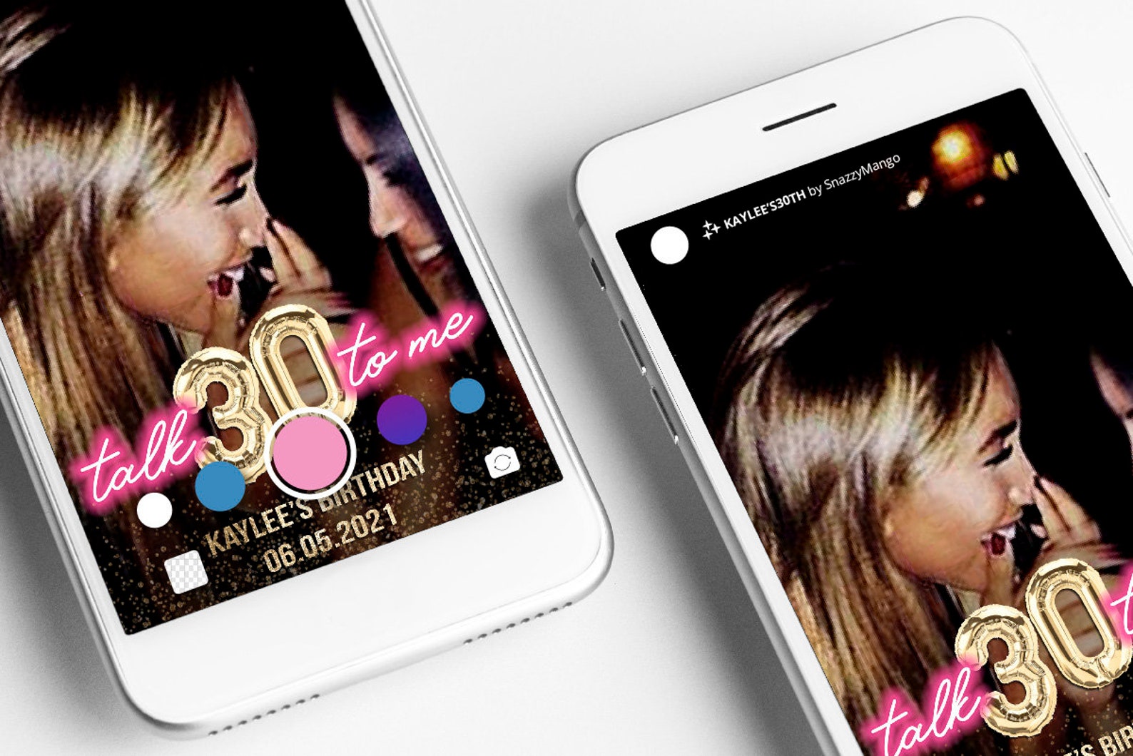 30TH Birthday Instagram Filter Thirty Birthday Filter Etsy