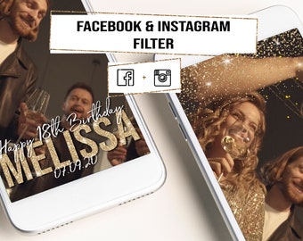 INSTAGRAM Birthday Filter! Insta Birthday Filter, Insta story filter! Custom Instagram Filter, Personalised Instagram Filter, Insta effect!