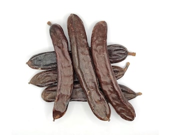 Carob Pods 100% Organic Natural Food Pure Organic Whole Ingredients Non-GMO Herbs Raw Herbal Spices Best for Eat, Food or Drinks
