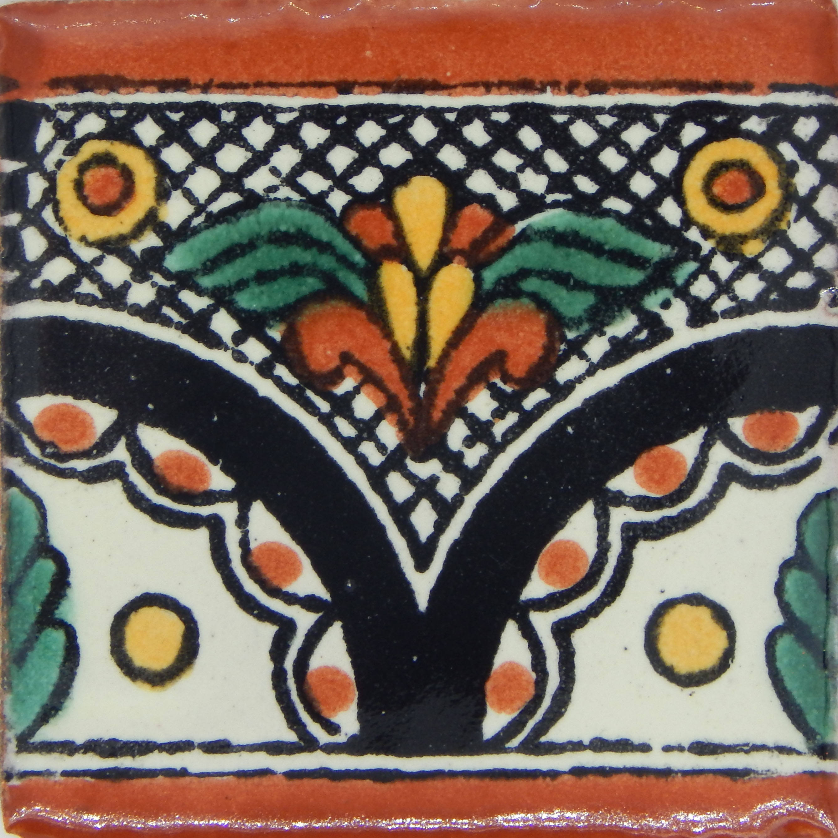 100 Pcs Talavera Mexican Hand Painted Tile Folk Art Tile 2X2 Etsy Denmark
