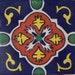 50 Pcs Talavera Mexican Hand Painted Tile Folk Art Tile C350