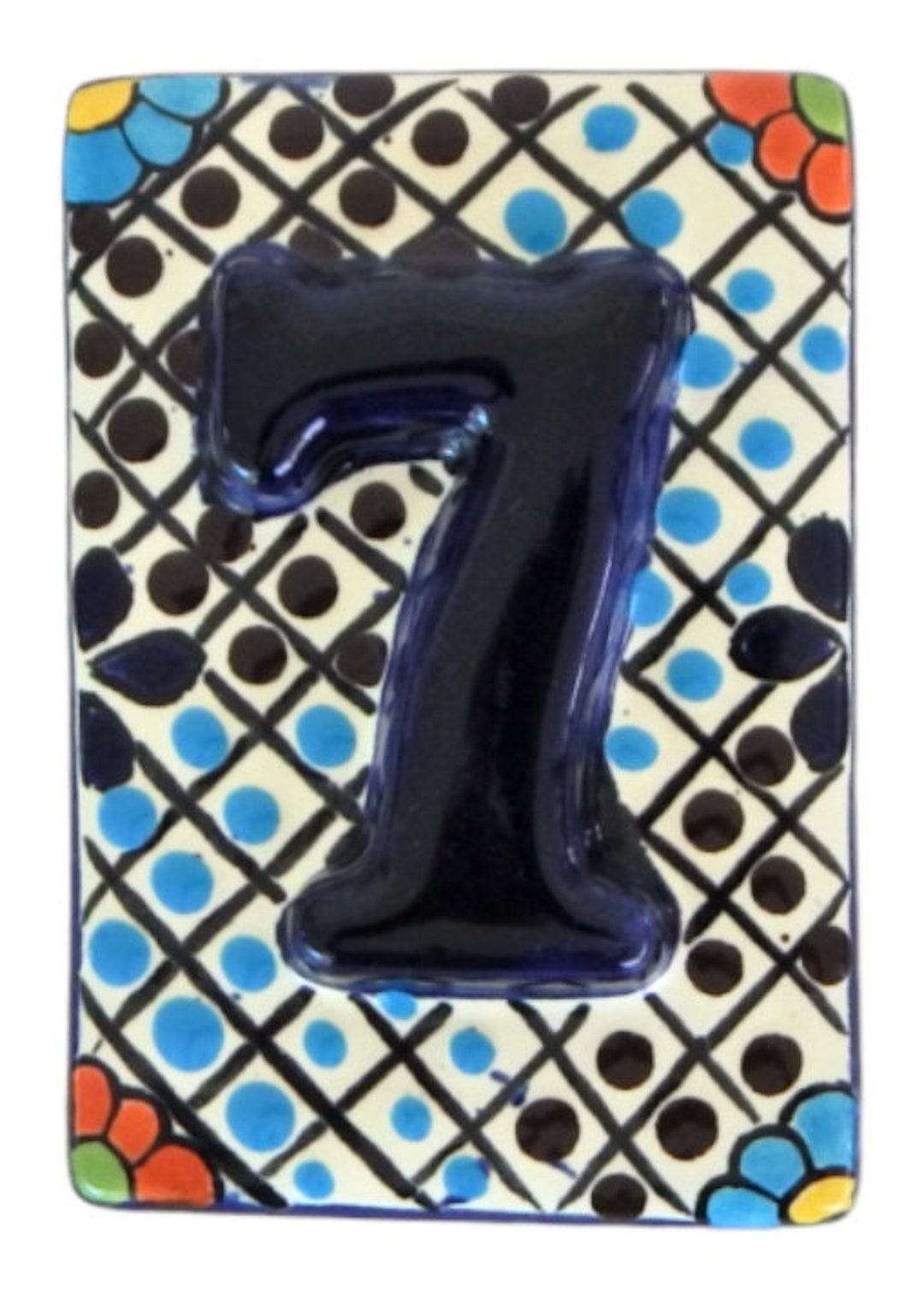 Mexican Tile House Numbers Address Numbers Ceramic House Number