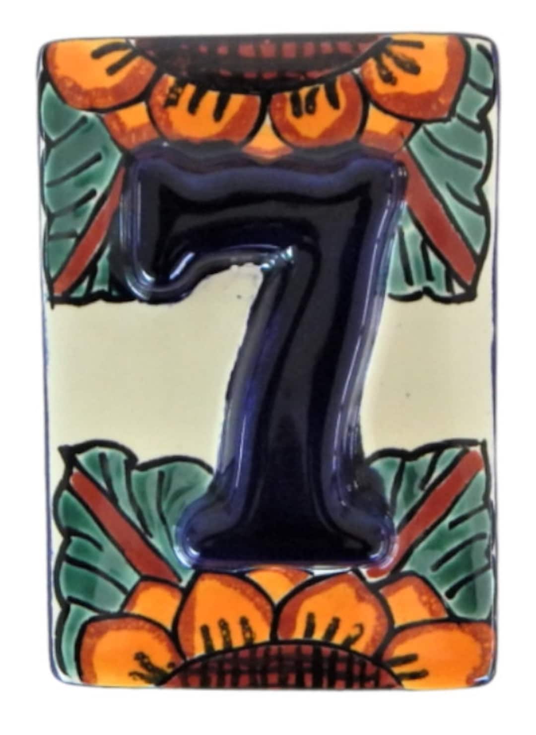 Mexican Tile House Numbers Address Numbers Ceramic House Number