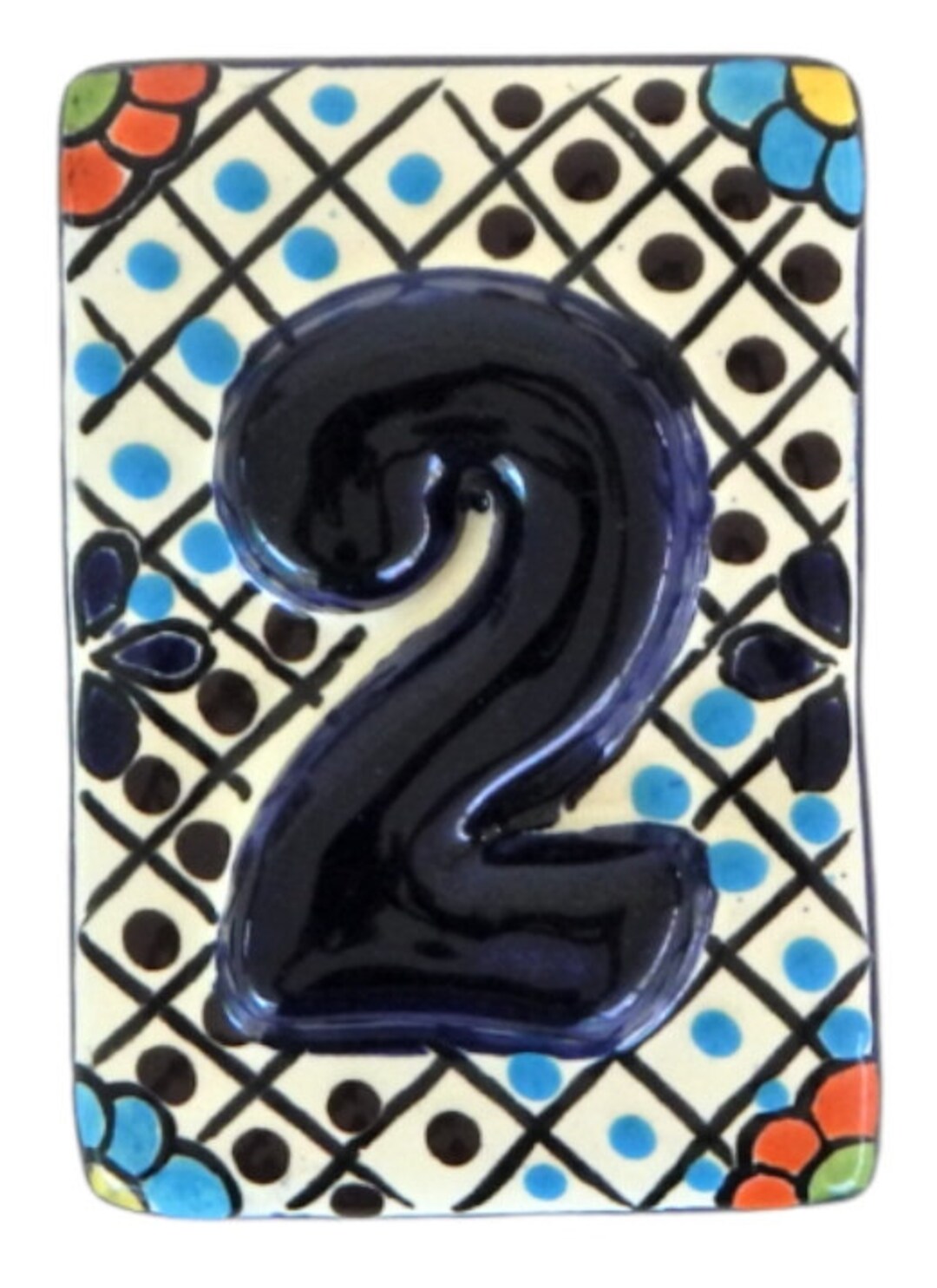 Mexican Tile House Numbers Address Numbers Ceramic House Number