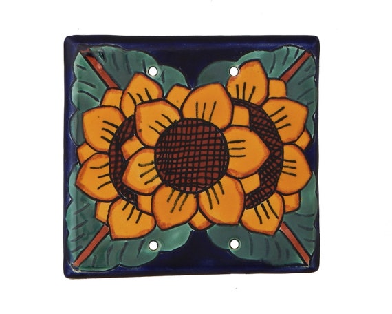 Mexican Ceramic Decora Double Blank Wall Plate Cover Made in | Etsy