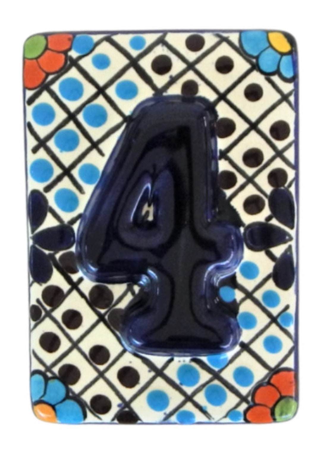 Mexican Tile House Numbers Address Numbers Ceramic House Number