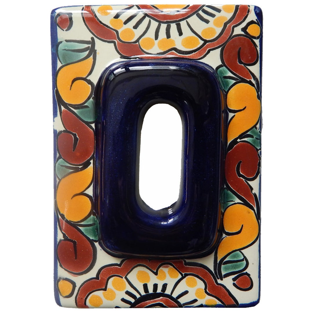 Mexican Tile House Numbers Address Numbers Ceramic House Number