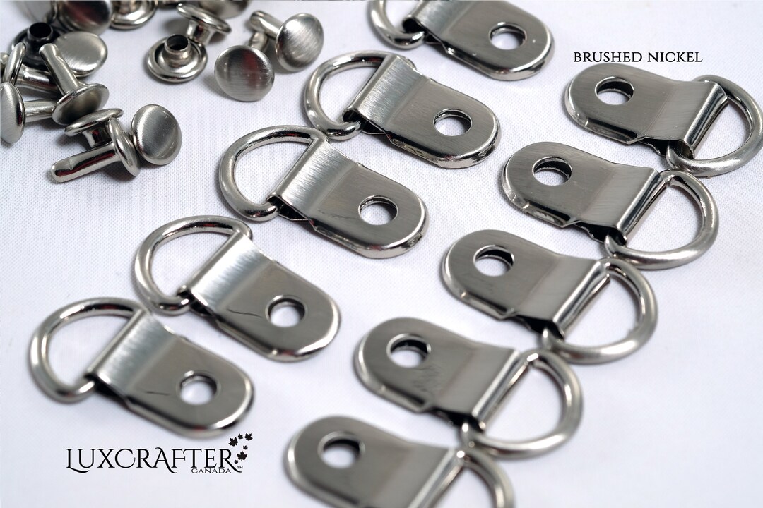 25 or 50pk Strap Hook D-ring Rivet/corset/boot-lace Ring