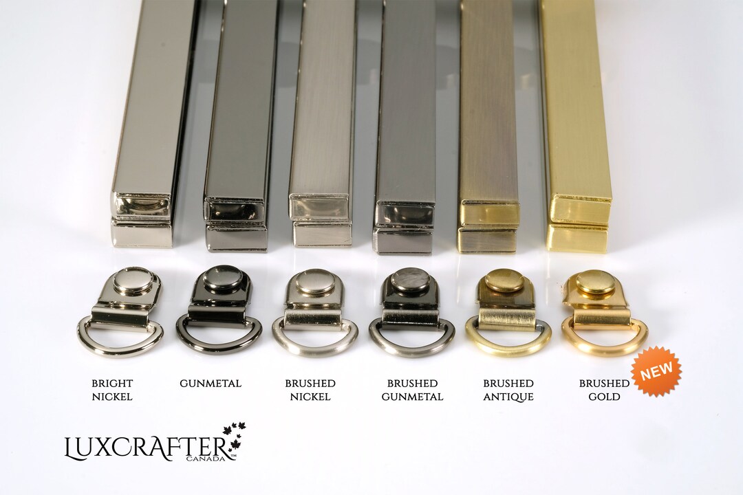 10pk Strap Hook D-ring & Rivet/corset/boot-lace Ring in Polished