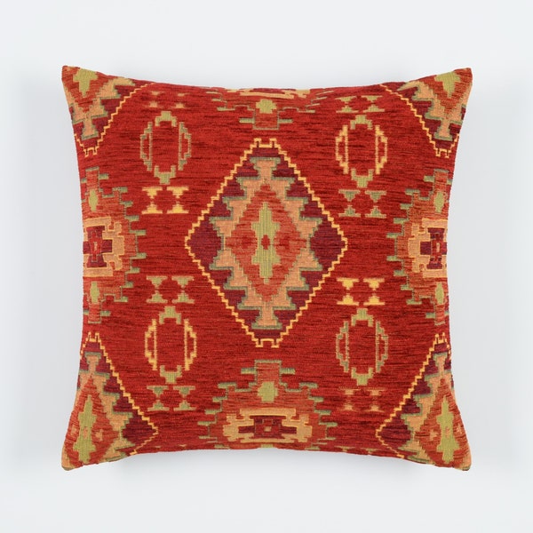 Kilim Pillow Cover F25 turkish moroccan persian bohemian southwestern kilim rug pillow cover 14x14 16x16 18x18 20x20 22x22 24x24