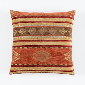 Funda de almohada Kilim F34 turco marroquí persa boho suroeste kilim alfombra funda de almohada 14x14 16x16 18x18 20x20 22x22 24x24
