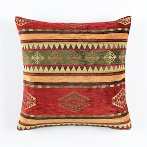 Kilim Pillow Cover F07 turkish moroccan persian bohemian southwestern kilim rug pillow cover 14x14 16x16 18x18 20x20 22x22 24x24