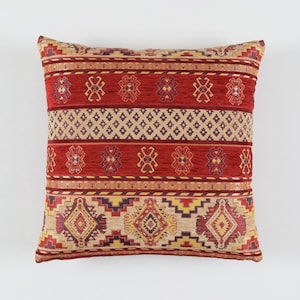 Funda de almohada Kilim F43 turco marroquí persa boho suroeste kilim alfombra funda de almohada 14x14 16x16 18x18 20x20 22x22 24x24