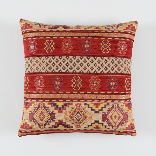 Kilim Pillow Cover F43 turkish moroccan persian bohemian southwestern kilim rug pillow cover 14x14 16x16 18x18 20x20 22x22 24x24