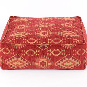 Kilim pattern floor cushion cover F25 turkish moroccan persian tribal bohemian kilim rug pouf poef puff bean bag floor cushion floor pillow