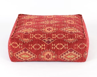 Kilim pattern floor cushion cover F25 turkish moroccan persian tribal bohemian kilim rug pouf poef puff bean bag floor cushion floor pillow