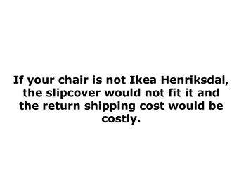Henriksdal Slipcover F05 ikea henriksdal 椅子 ikea ダイニング