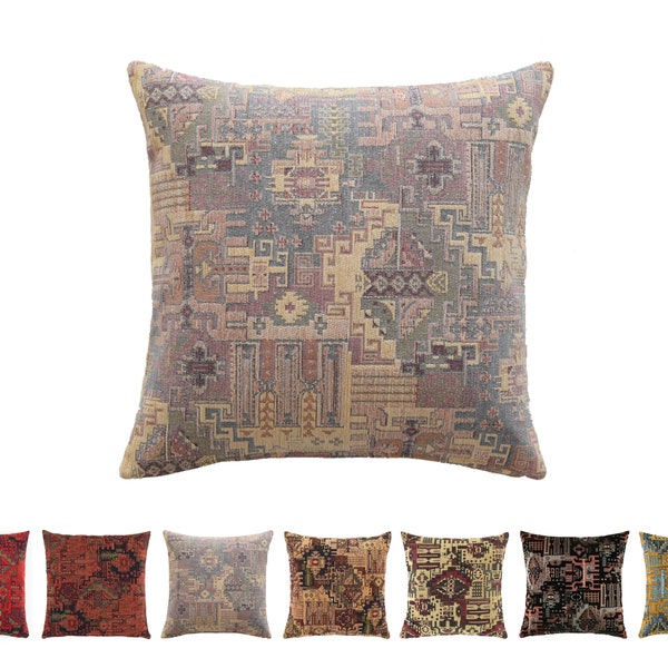 Kilim Pillow Cover turkish moroccan persian bohemian southwestern kilim rug pillow cover 14x14 16x16 18x18 20x20 22x22 24x24 26x26 14x36