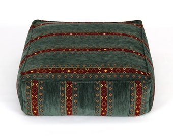 Kilim pattern floor cushion cover F69 turkish moroccan persian tribal bohemian kilim rug pouf poef puff bean bag floor cushion floor pillow