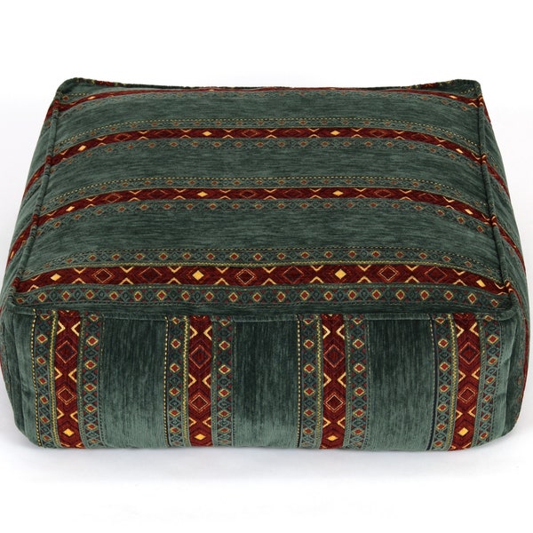 Kilim pattern floor cushion cover F69 turkish moroccan persian tribal bohemian kilim rug pouf poef puff bean bag floor cushion floor pillow