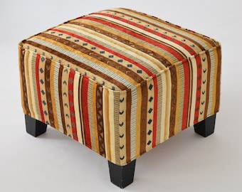 Ekenas Footstool Slipcover F03 tribal bohemian kilim rug ottoman footstool cover tabouret couverture fußhocker abdeckung