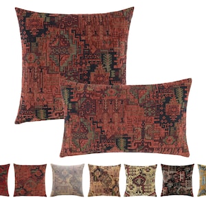 Kilim Pillow Cover turkish moroccan persian bohemian southwestern kilim rug pillow cover 14x14 16x16 18x18 20x20 22x22 24x24 26x26 12x20