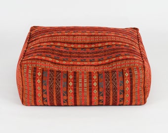 Kilim pattern floor cushion cover F10 turkish moroccan persian tribal bohemian kilim rug pouf poef puff bean bag floor cushion floor pillow
