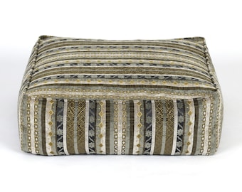 Kilim pattern floor cushion cover F32 turkish moroccan persian tribal bohemian kilim rug pouf poef puff bean bag floor cushion floor pillow