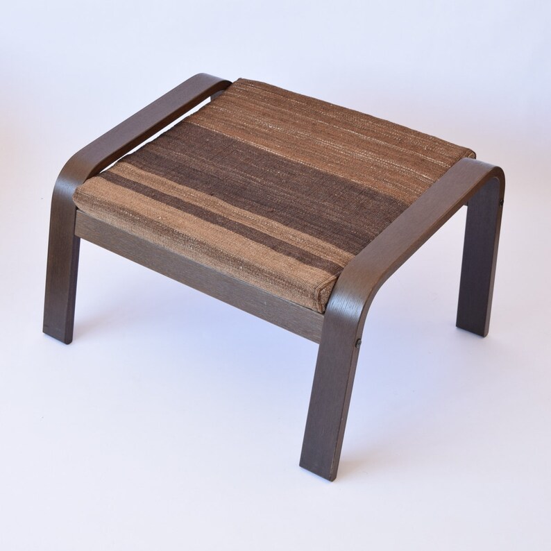 Ikea Poang Ottoman Footstool Kilim Rug Cover 050 Etsy