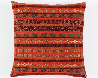 Kilim Pillow Cover F10 turkish moroccan persian bohemian southwestern kilim rug pillow cover 14x14 16x16 18x18 20x20 22x22 24x24