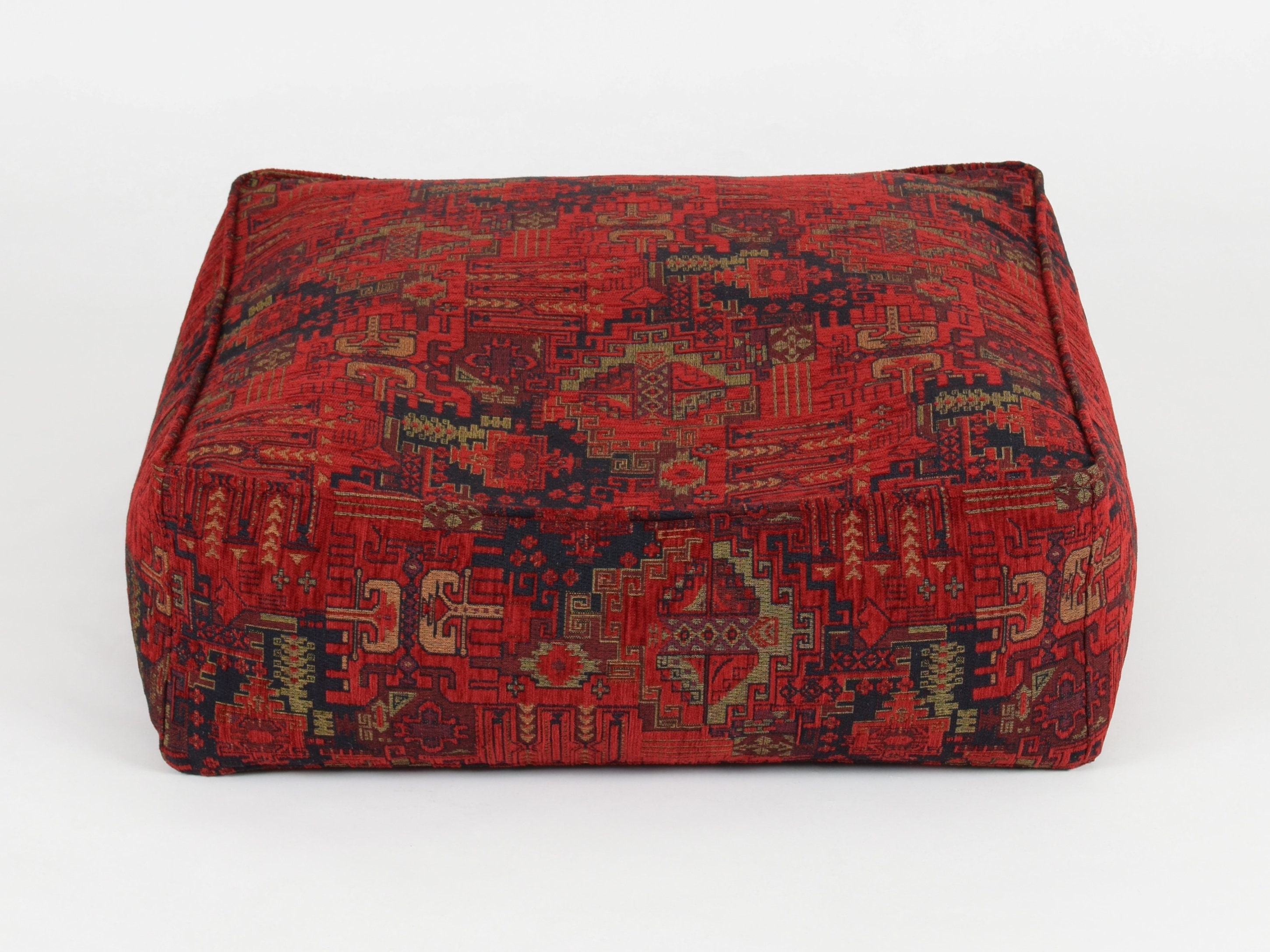 Kilim pattern floor cushion cover F02 turkish moroccan persian tribal bohemian kilim rug pouf poef puff bean bag floor cushion floor pillow