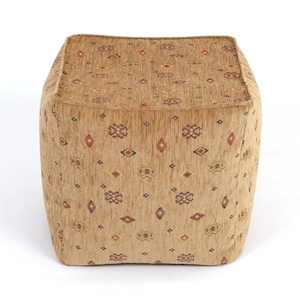 Kilim pattern fabric bean bag pouf cover F60 turkish moroccan persian tribal bohemian square kilim rug pouf poef puff footstool bean bag