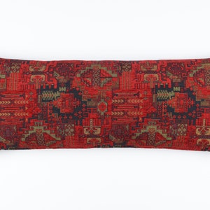 Set of 2 Kilim Pattern Woven Fabric Pillow Cover F02 turkish moroccan persian lumbar bohemian kilim rug pillow cover 12x30 14x36 12x24 14x48 image 2