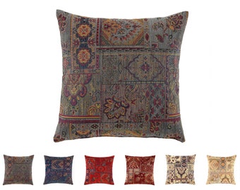 Bohemian Pillow Cover turkish moroccan persian southwestern floral kilim rug pillow cover 14x14 16x16 18x18 20x20 22x22 24x24 12x20 14X36