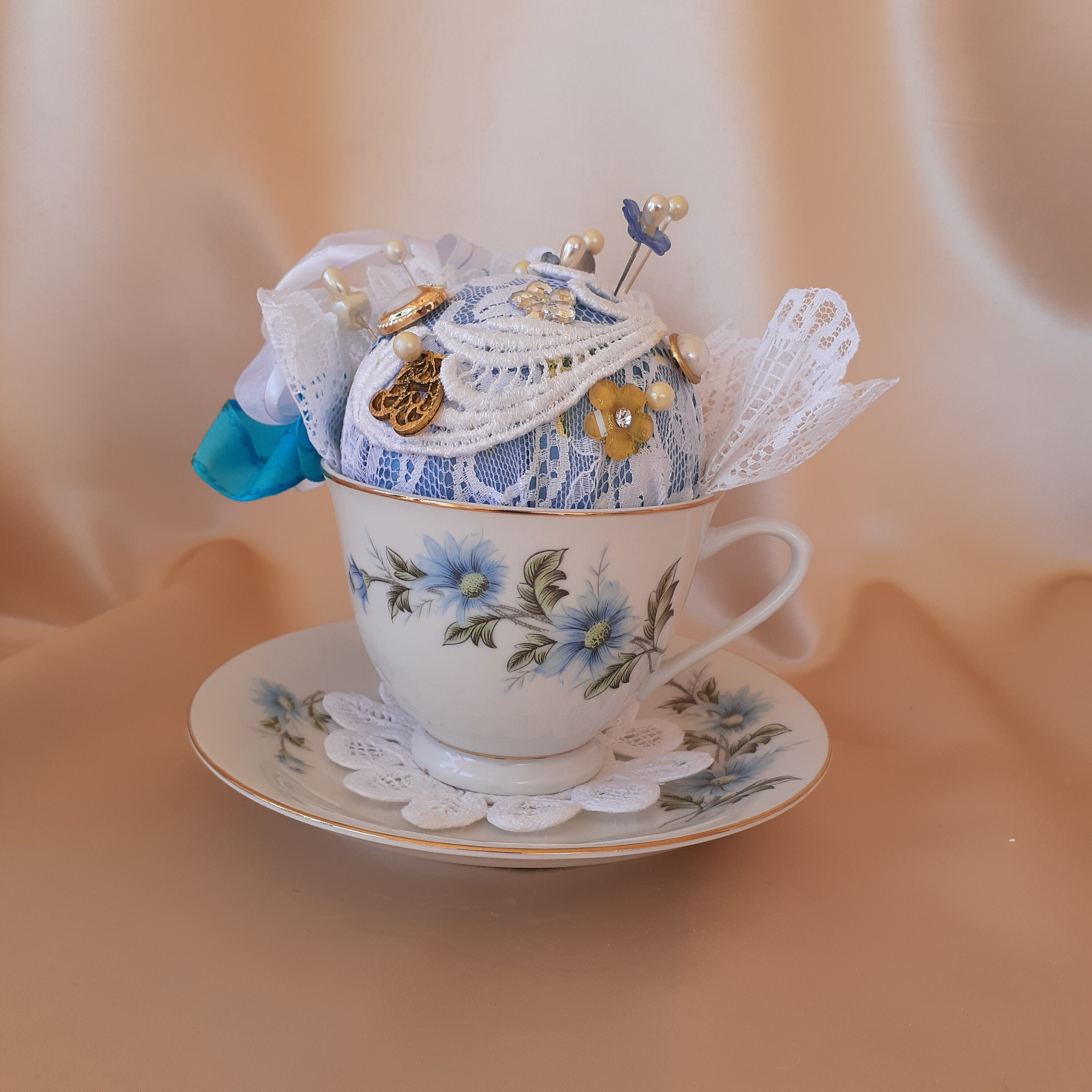 Vintage tea cup home gift idea for birthday Etsy