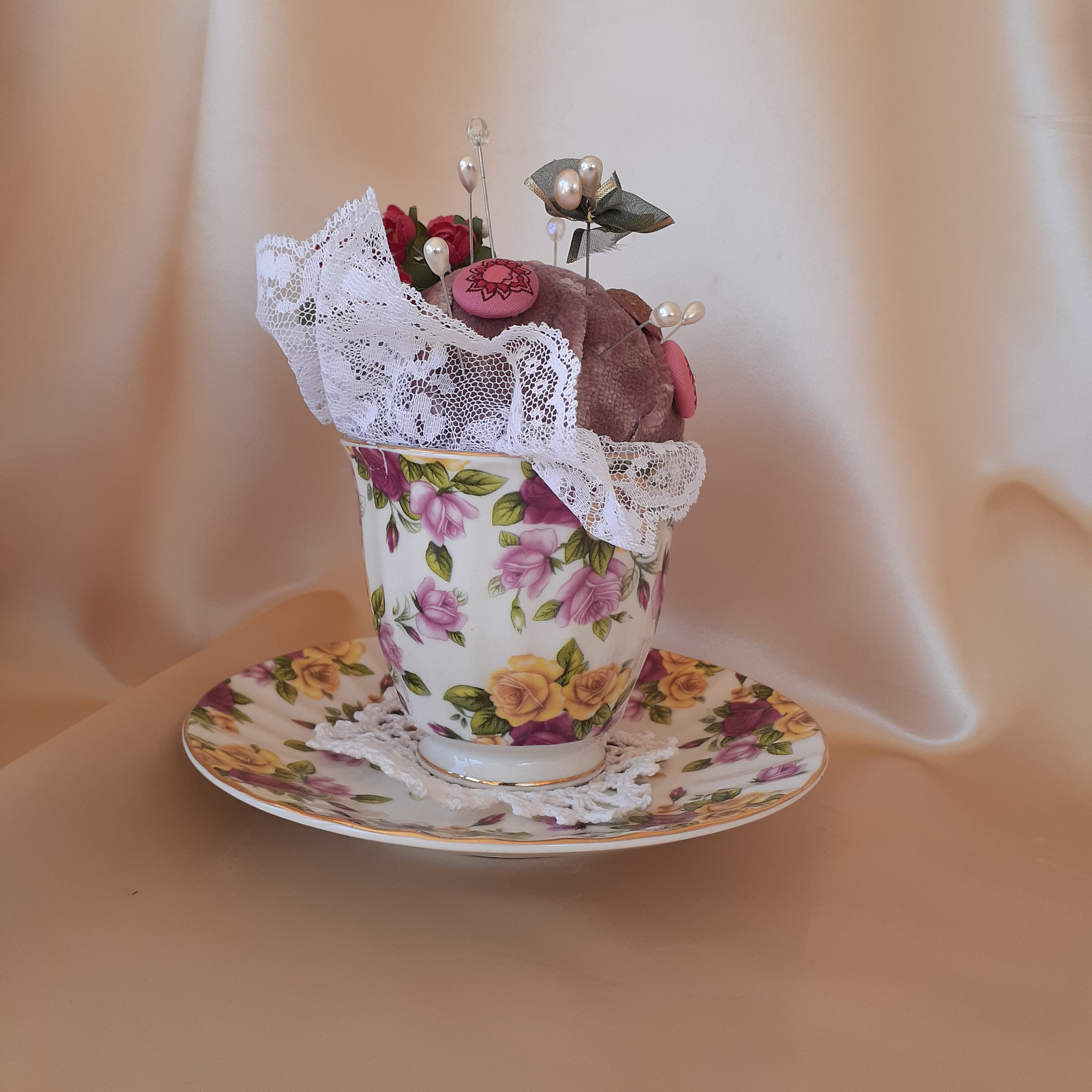 Decorative tea cup unique gift ideahostess gifttea cup Etsy