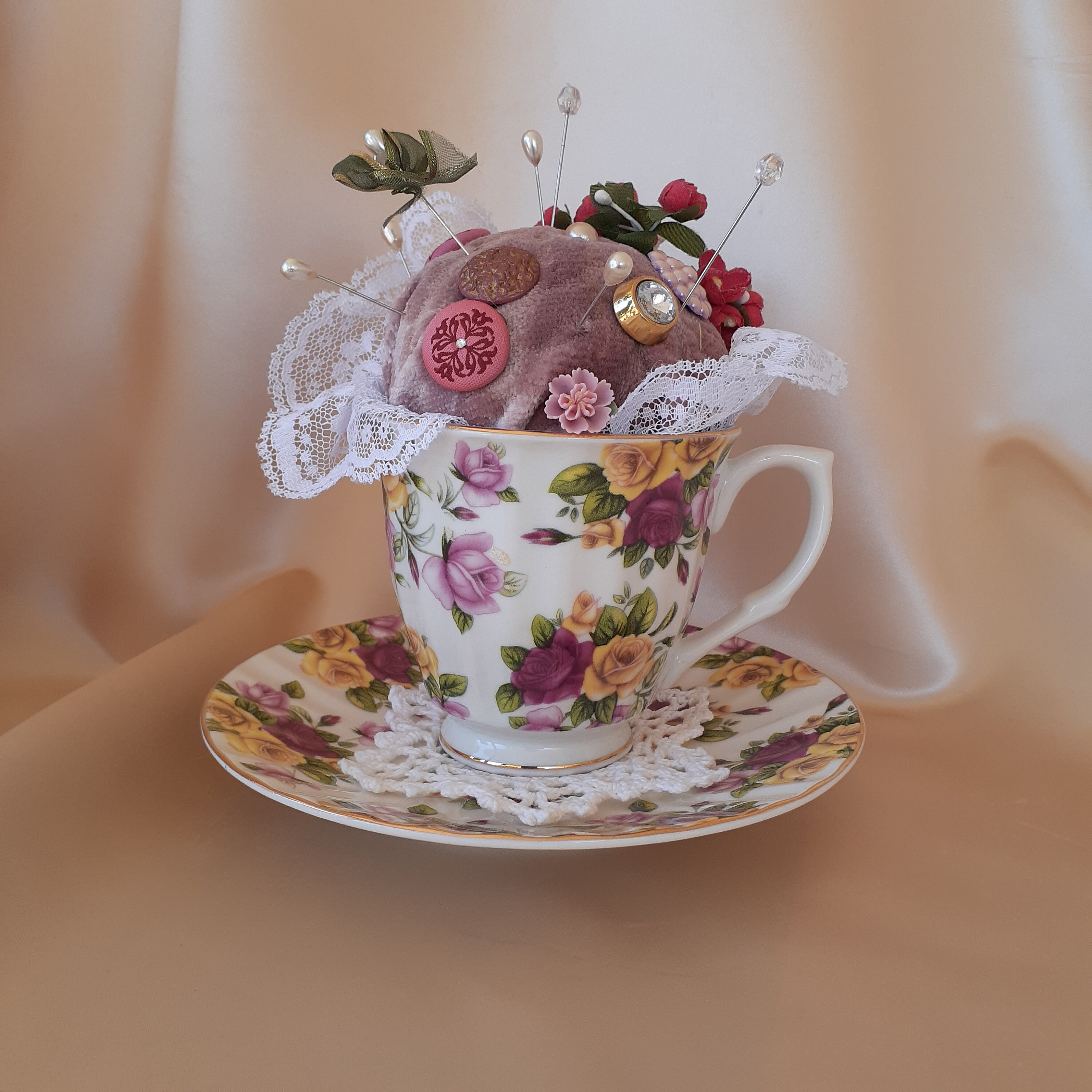Decorative tea cup unique gift ideahostess gifttea cup Etsy