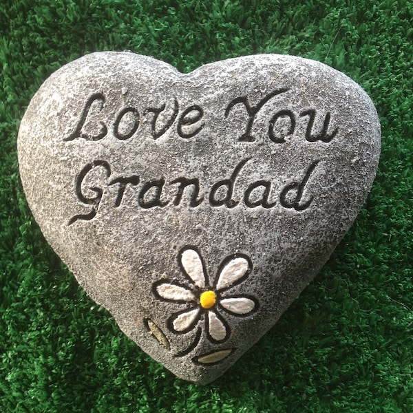 Grandad/ Love You Grandad/ Heart/ Memorial/ Gravemarker