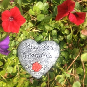 Grandma/ Miss You Grandma/ Heart/ Memorial/ Gravemarker