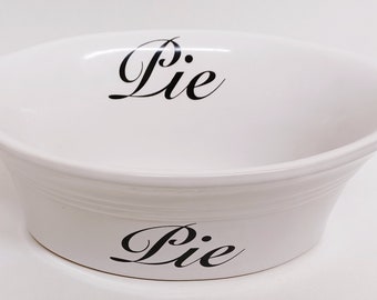 Oval Baking Pie Dish Keramik 500 ml 17 oz Hand Dekoriert UK