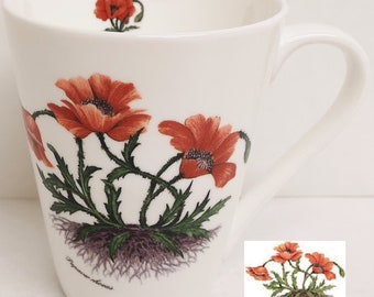 Set 2 tazze caffé new bone china motivo fiori - | Ecom
